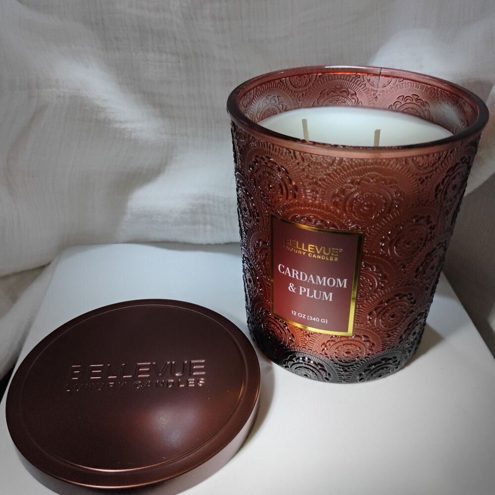 Bellevue Luxury Fall Candle 12 Oz Cardamom & Plum